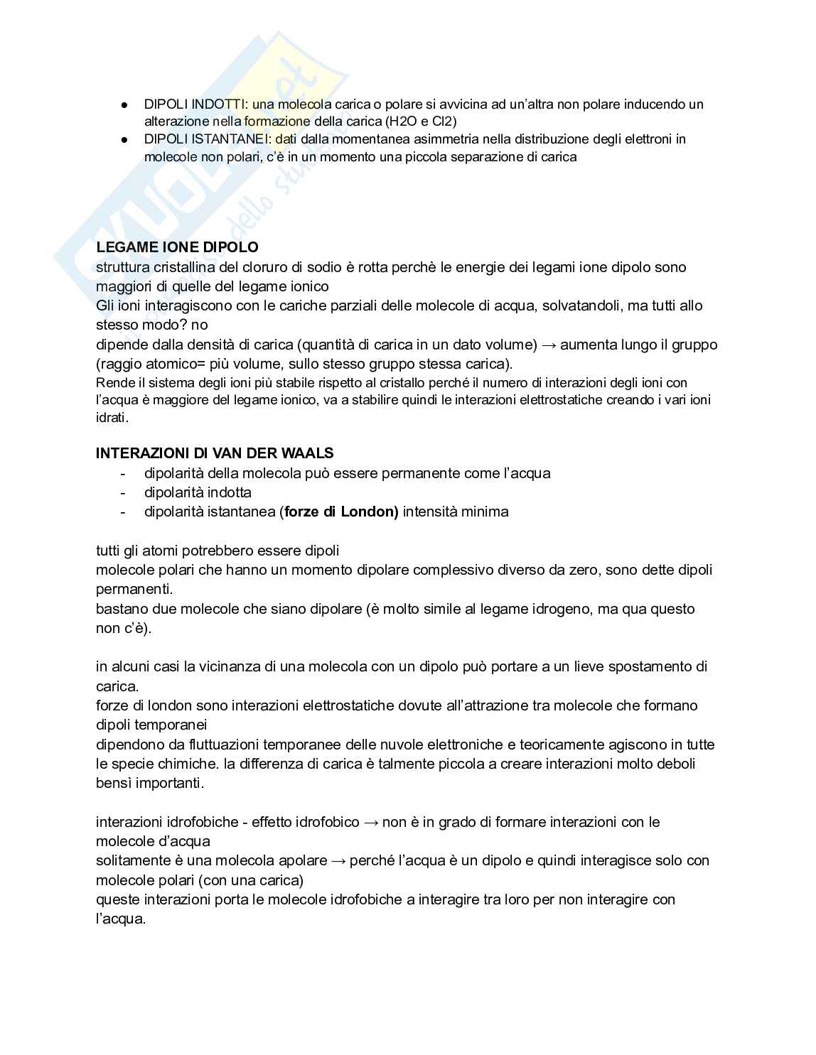 Chimica e propedeutica biochimica, semestre filtro Pag. 6