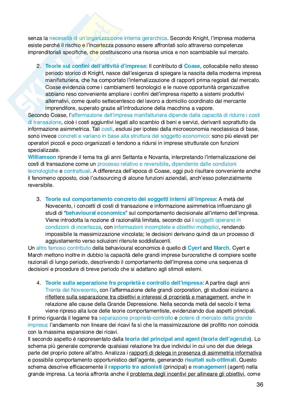 Riassunto esame Economia aziendale , Prof. Capocchi Alessandro, libro consigliato Lezioni di economia aziendale , Brusa Pag. 36