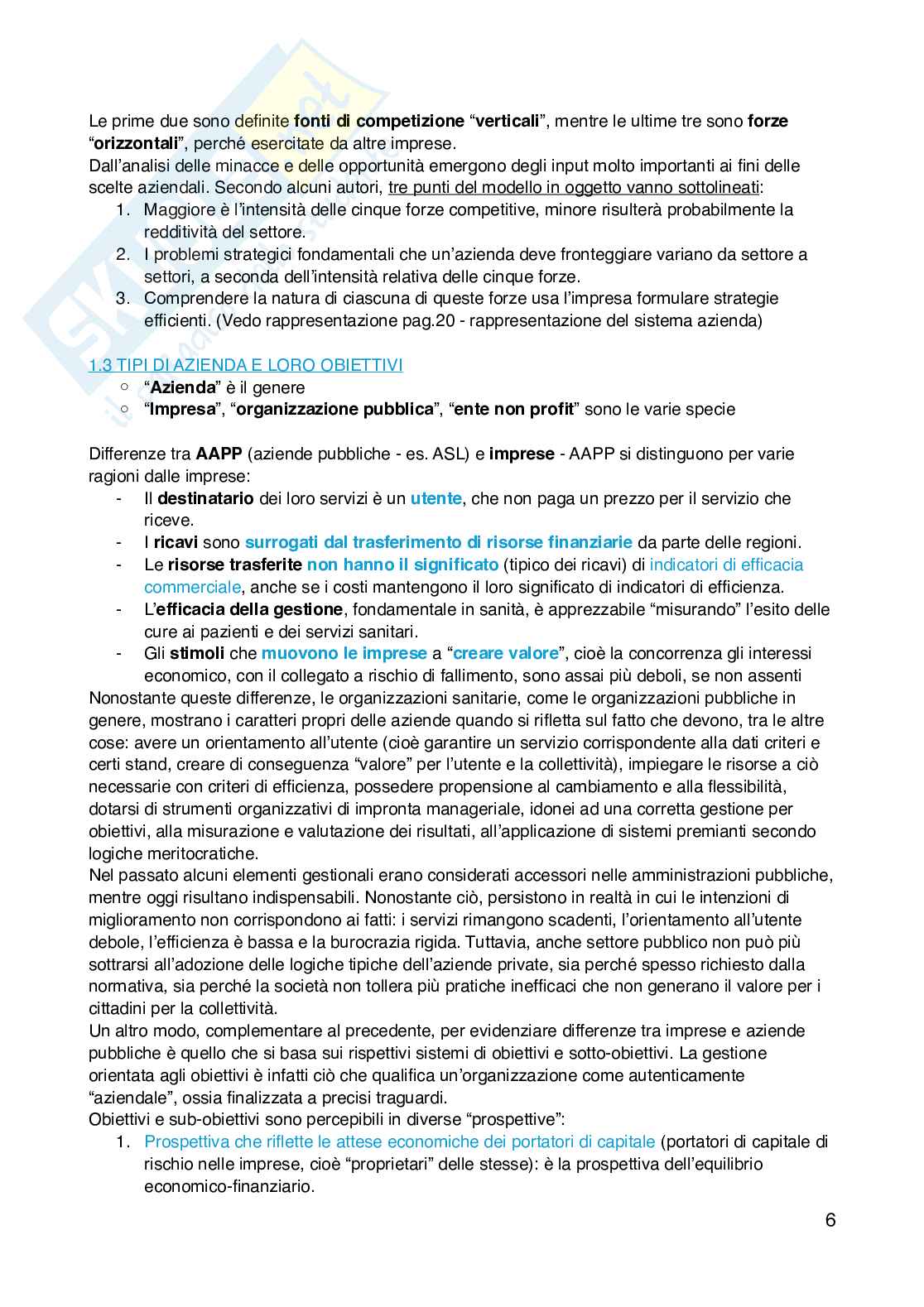 Riassunto esame Economia aziendale , Prof. Capocchi Alessandro, libro consigliato Lezioni di economia aziendale , Brusa Pag. 6