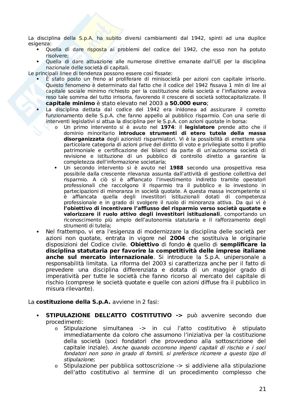 Diritto commerciale, parte orale dalle società in poi Pag. 21