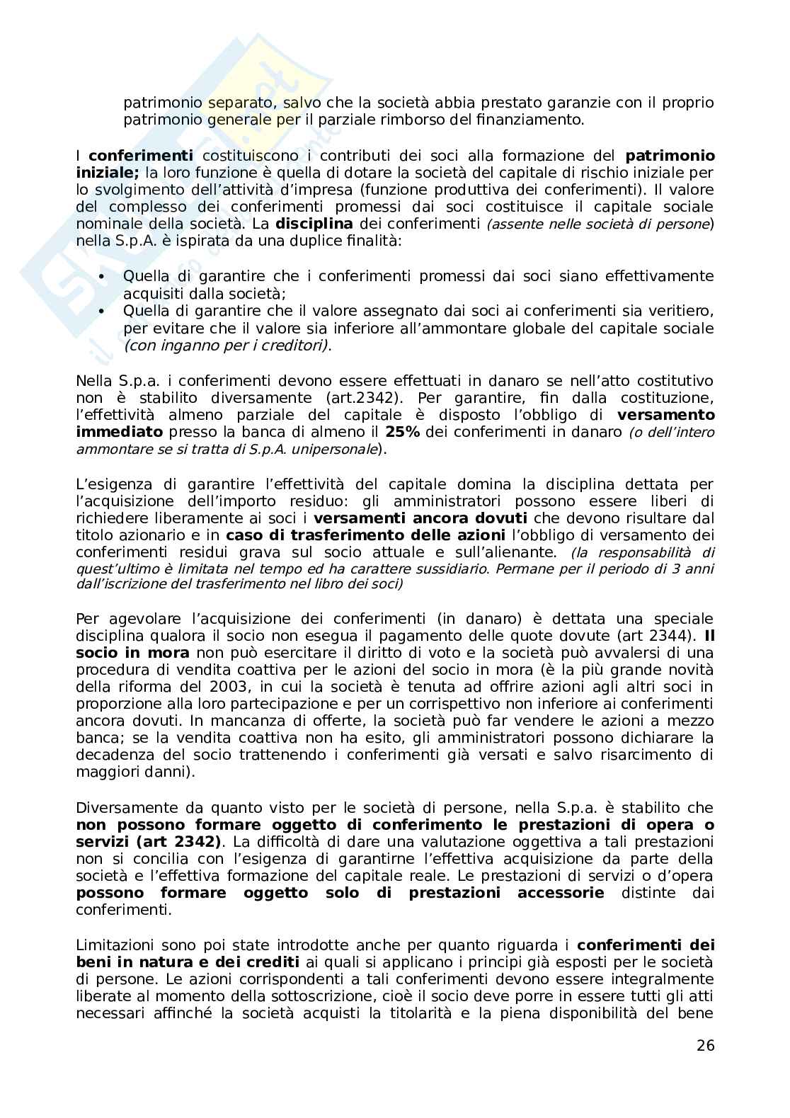 Diritto commerciale, parte orale dalle società in poi Pag. 26