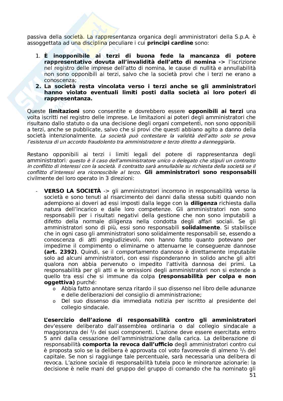 Diritto commerciale, parte orale dalle società in poi Pag. 51