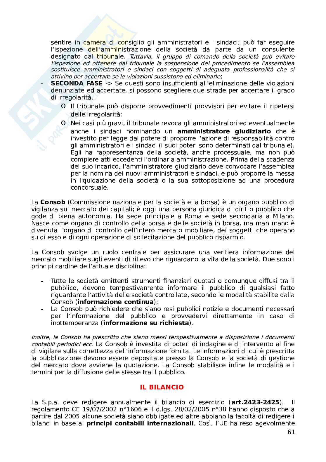 Diritto commerciale, parte orale dalle società in poi Pag. 61