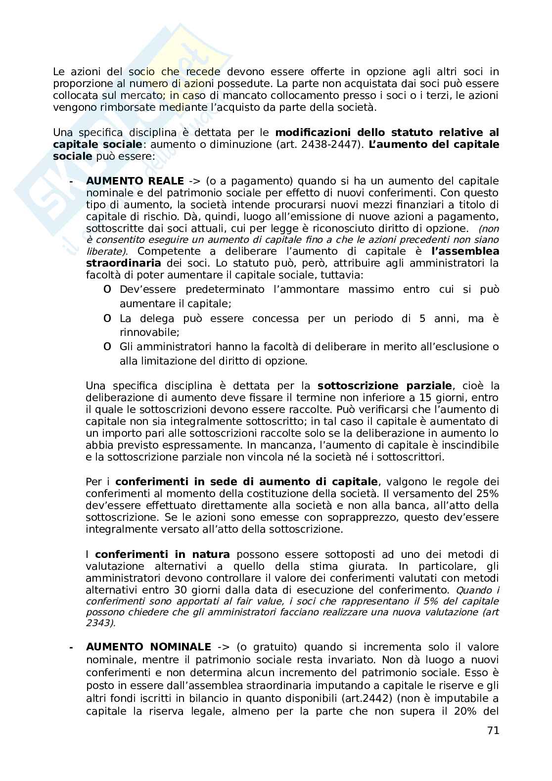 Diritto commerciale, parte orale dalle società in poi Pag. 71