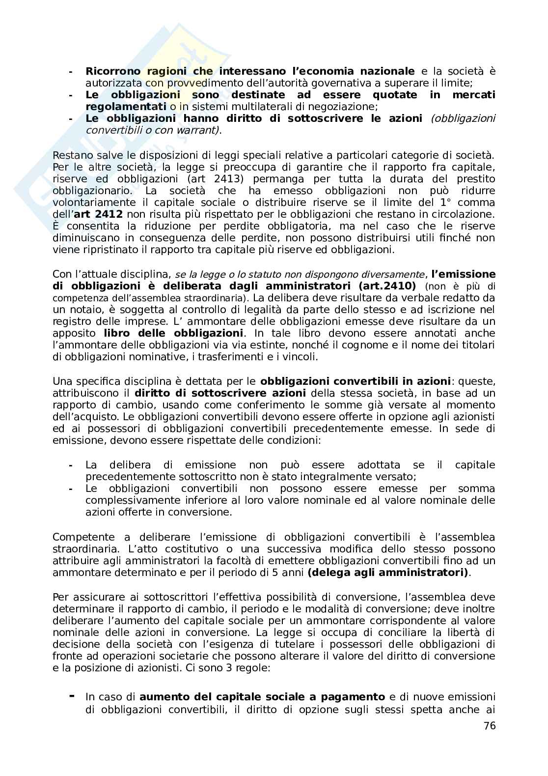 Diritto commerciale, parte orale dalle società in poi Pag. 76