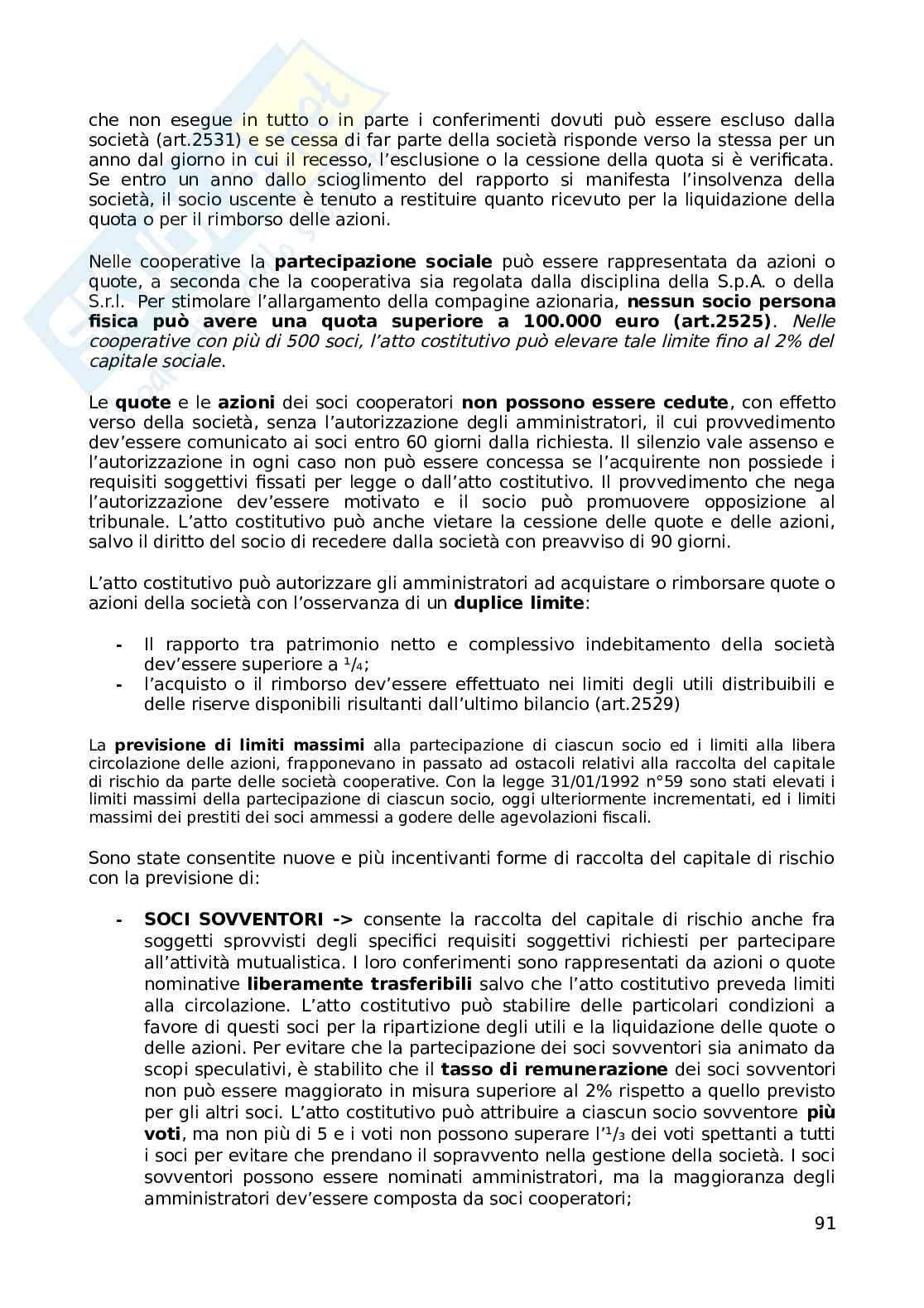 Diritto commerciale, parte orale dalle società in poi Pag. 91
