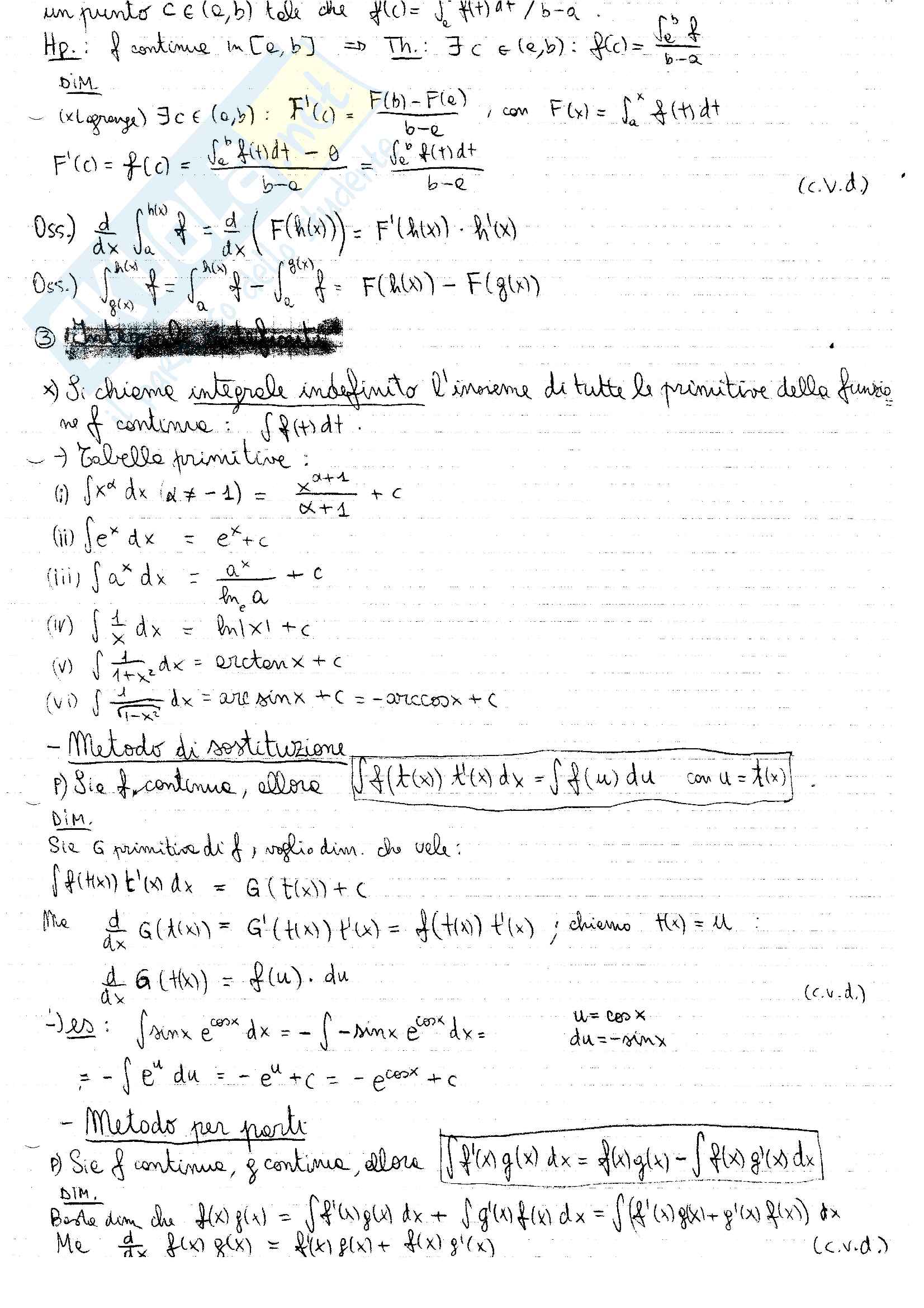 Appunti di "Analisi Matematica 1" Pag. 41