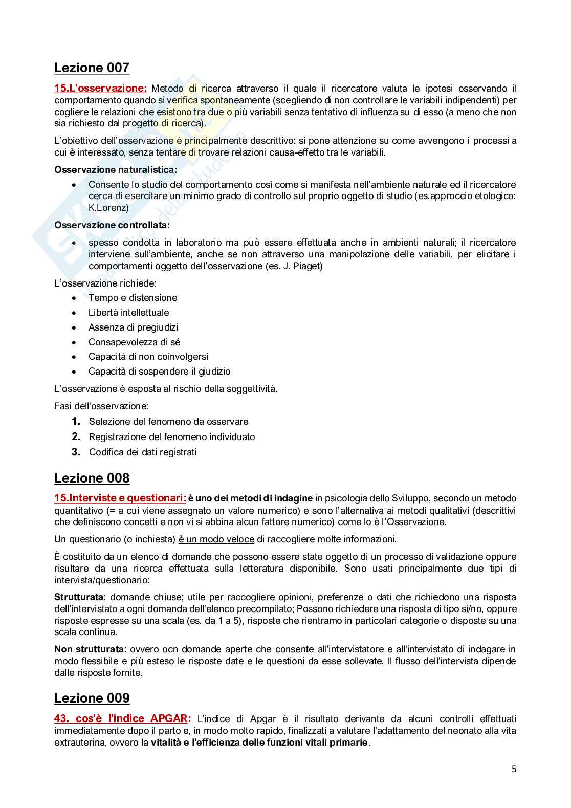 Paniere Psicologia del ciclo di vita (2026) - Risposte aperte corrette  Pag. 6