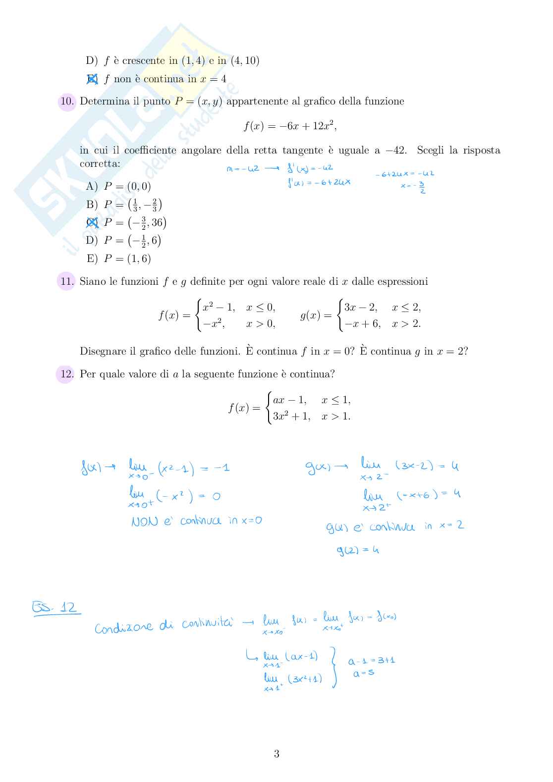 Esercizi Matematica Pag. 6