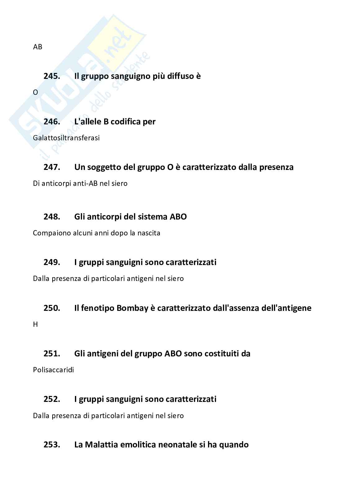 Paniere di Biochimica clinica Pag. 31