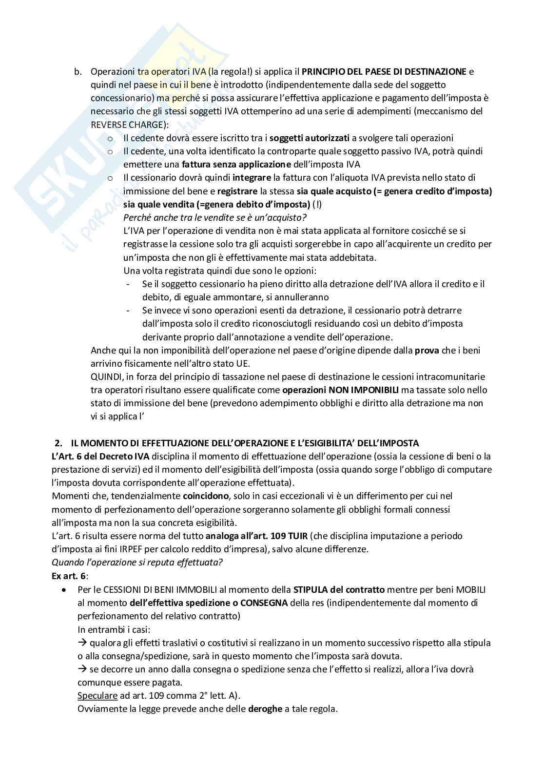 Appunti di Diritto tributario sull'IVA Pag. 6