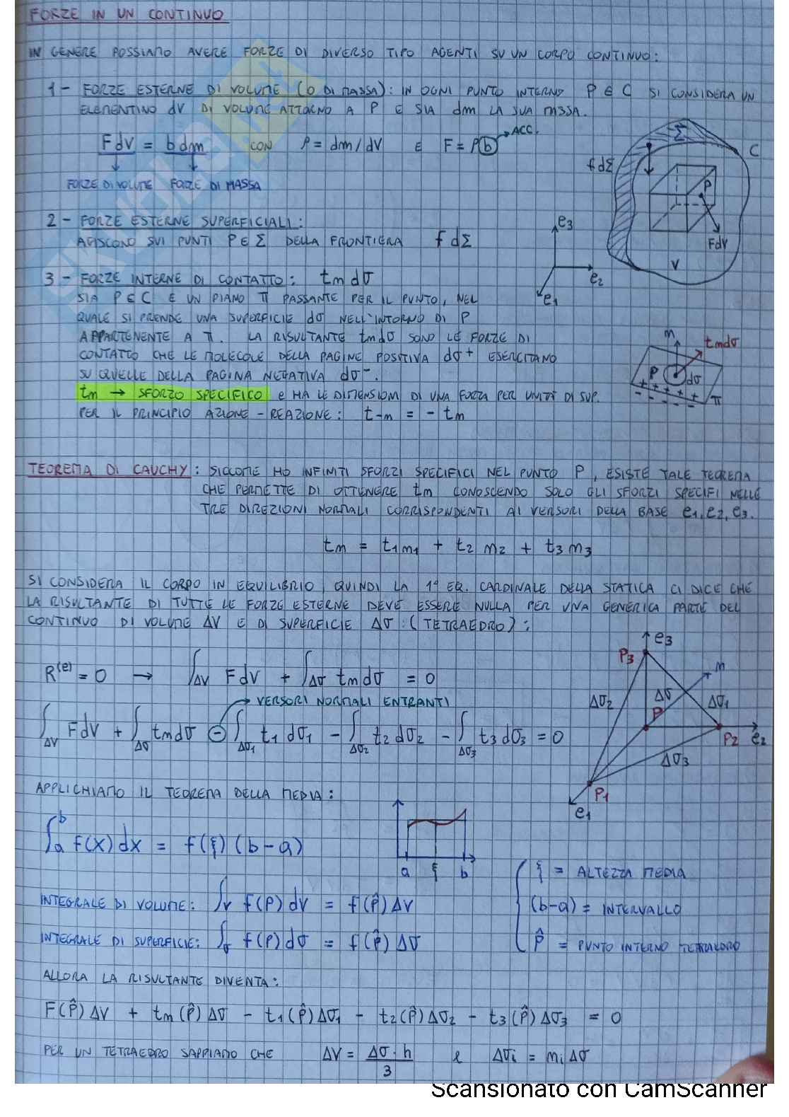 Riassunto esame Fisica Matematica e trattamento delle osservazioni statistiche, Prof. Ruggeri Tommaso, libro consigliato Introduzione alla termomeccanica dei continui, Tommaso Ruggeri Pag. 11