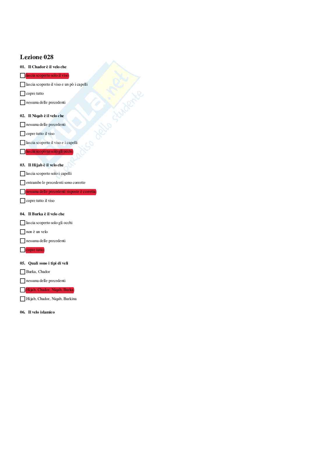 Paniere La violenza di genere: aspetti giuridici, psicologici e sociologici - Risposte multiple - aggiornato (2026) Pag. 36