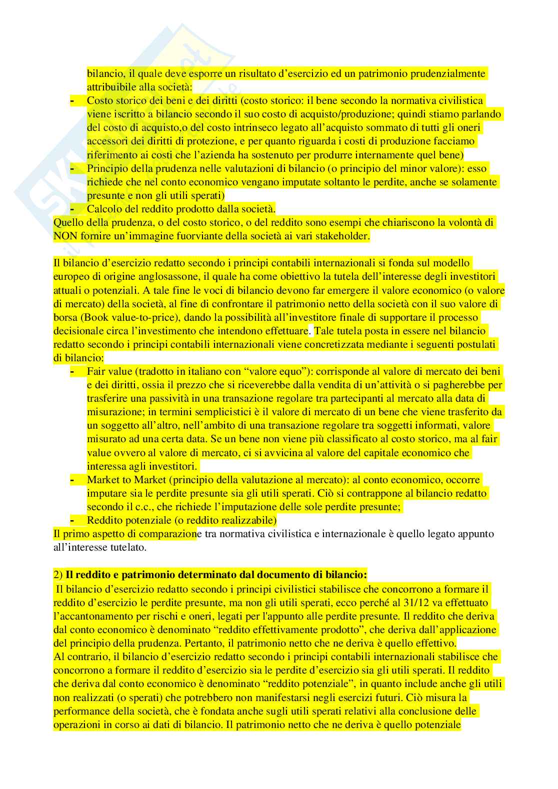 Principi contabili internazionali Pag. 6