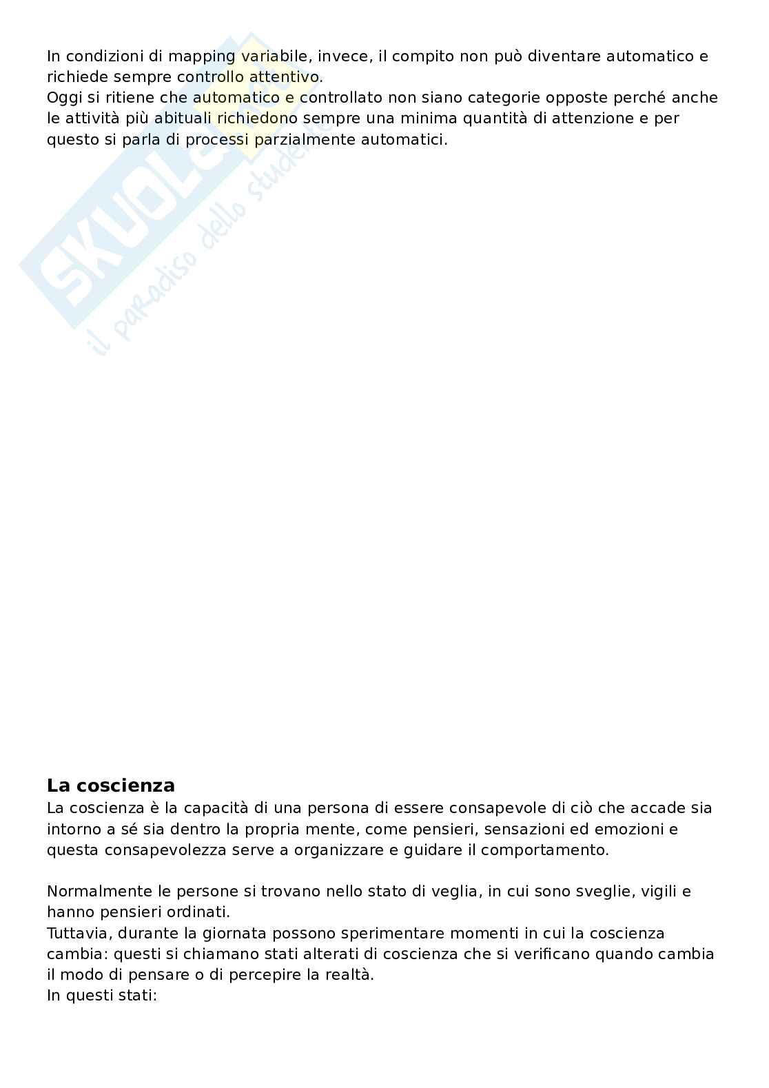 Appunti di Fondamenti di psicologia generale + slide e libro integrati Pag. 21