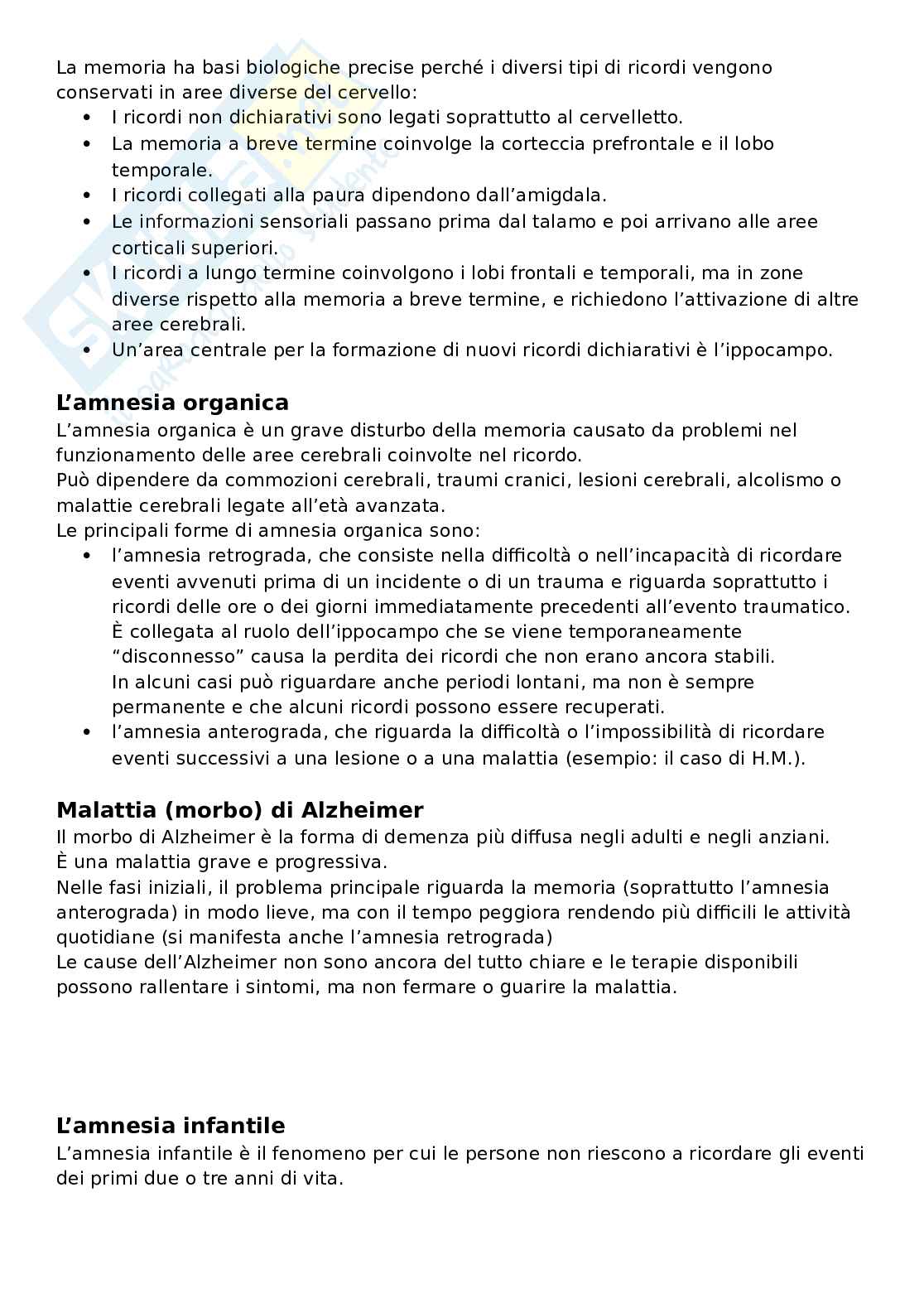 Appunti di Fondamenti di psicologia generale + slide e libro integrati Pag. 46