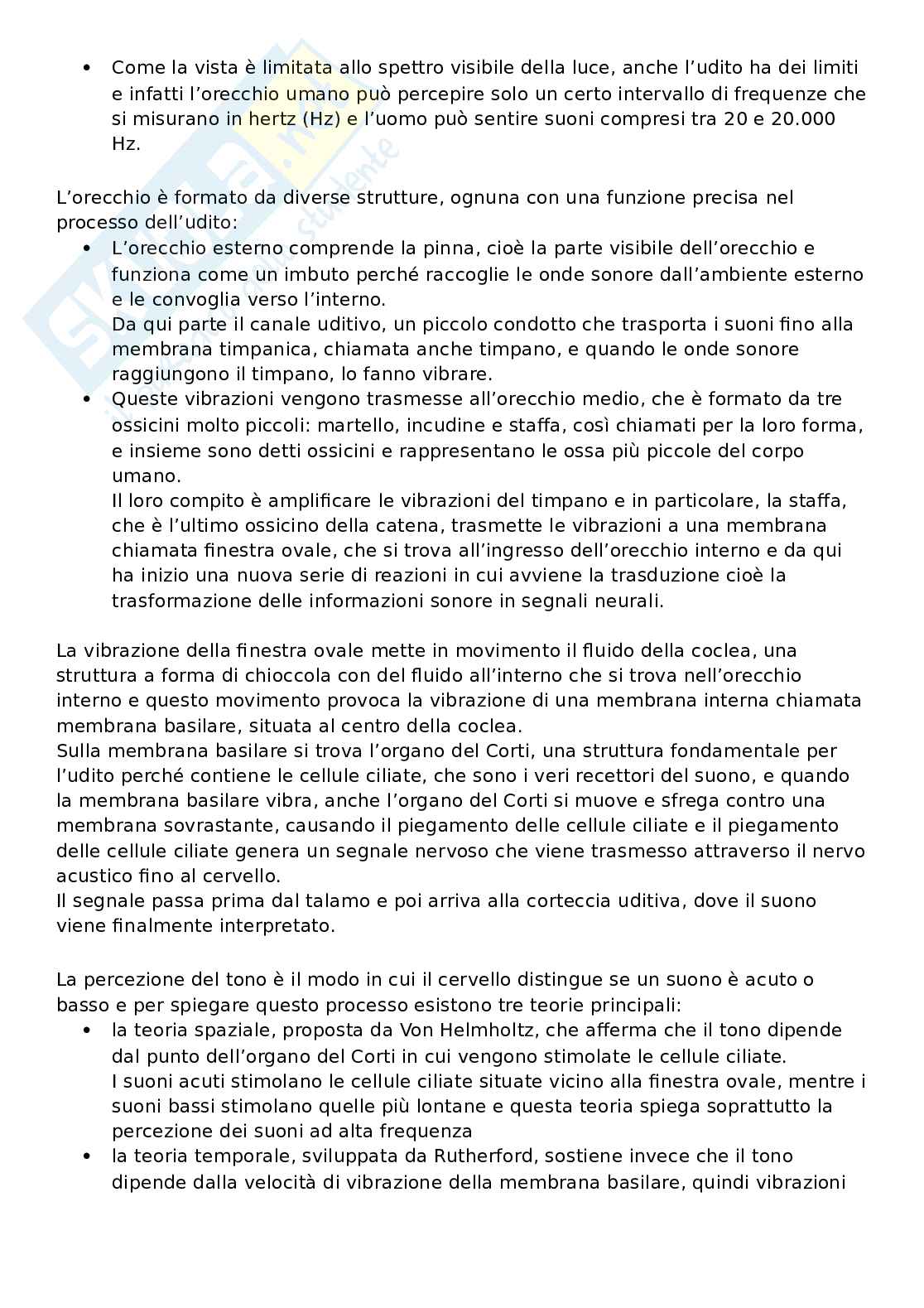Appunti di Fondamenti di psicologia generale + slide e libro integrati Pag. 6