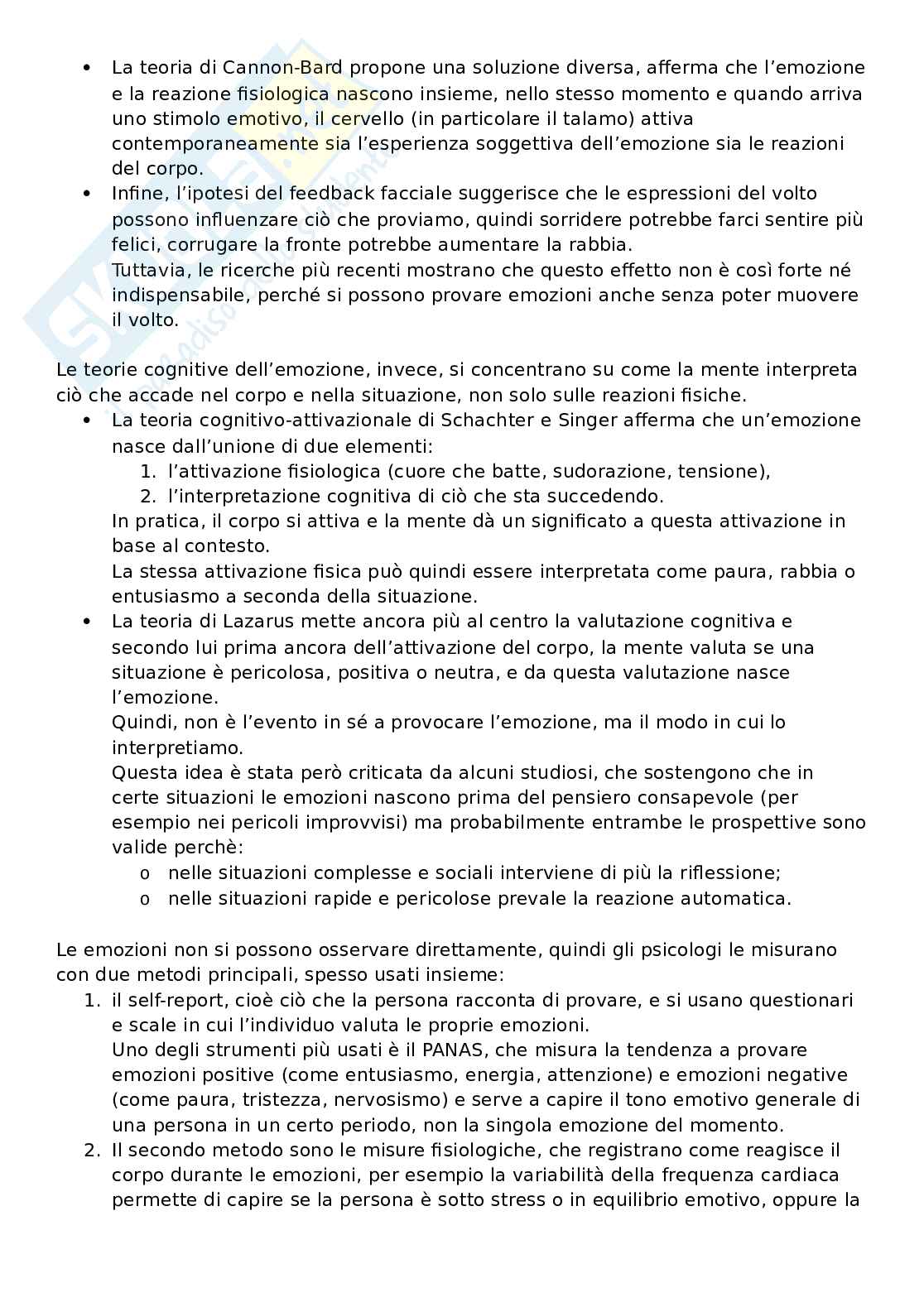 Appunti di Fondamenti di psicologia generale + slide e libro integrati Pag. 71