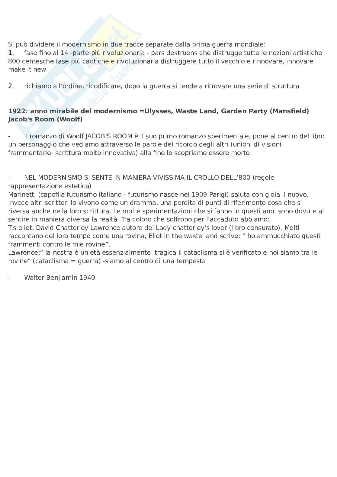 Appunti intero corso letteratura inglese II Pag. 16