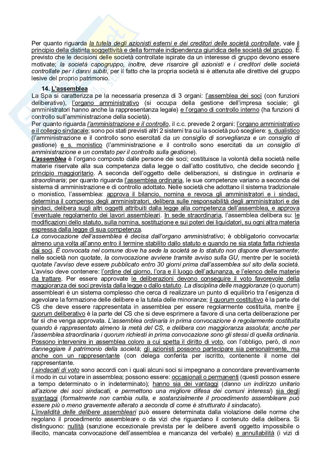 Riassunto esame Diritto commerciale , Prof. Morini Alessandro, libro consigliato Manuale di diritto commerciale, Campobasso  Pag. 11
