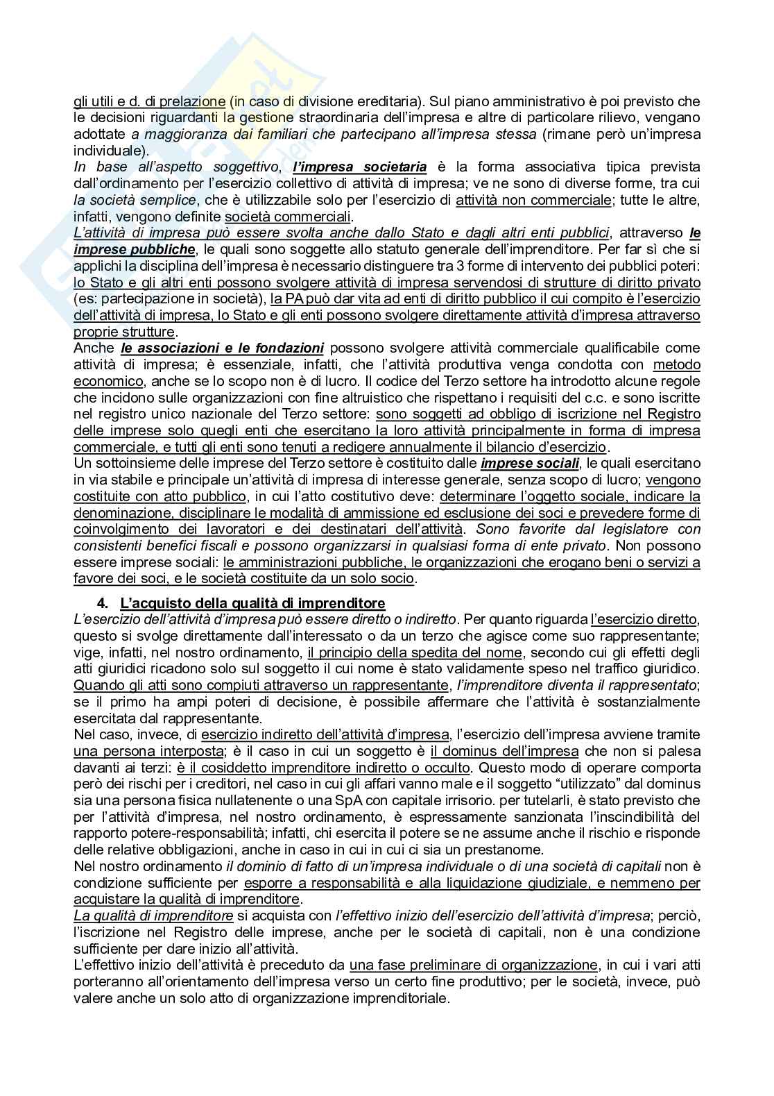 Riassunto esame Diritto commerciale , Prof. Morini Alessandro, libro consigliato Manuale di diritto commerciale, Campobasso  Pag. 2