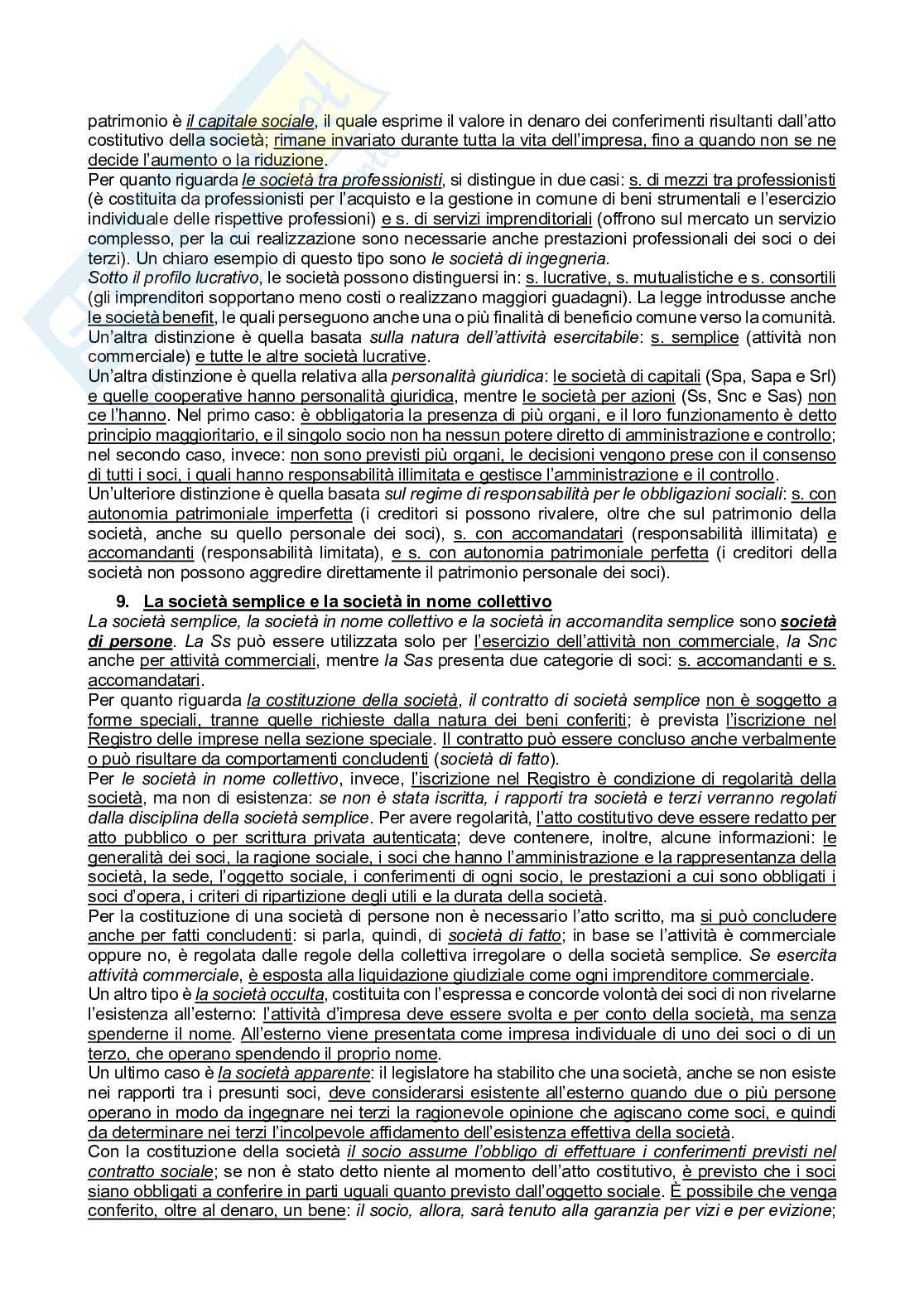 Riassunto esame Diritto commerciale , Prof. Morini Alessandro, libro consigliato Manuale di diritto commerciale, Campobasso  Pag. 6