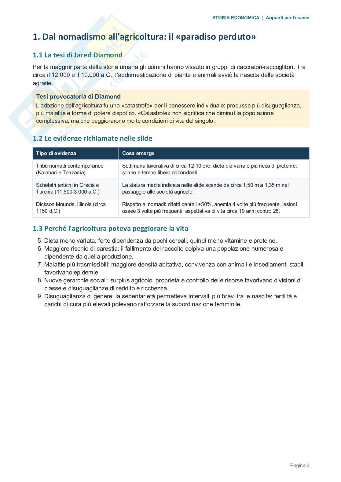 Lezione 1 appunti Storia economica Pag. 2