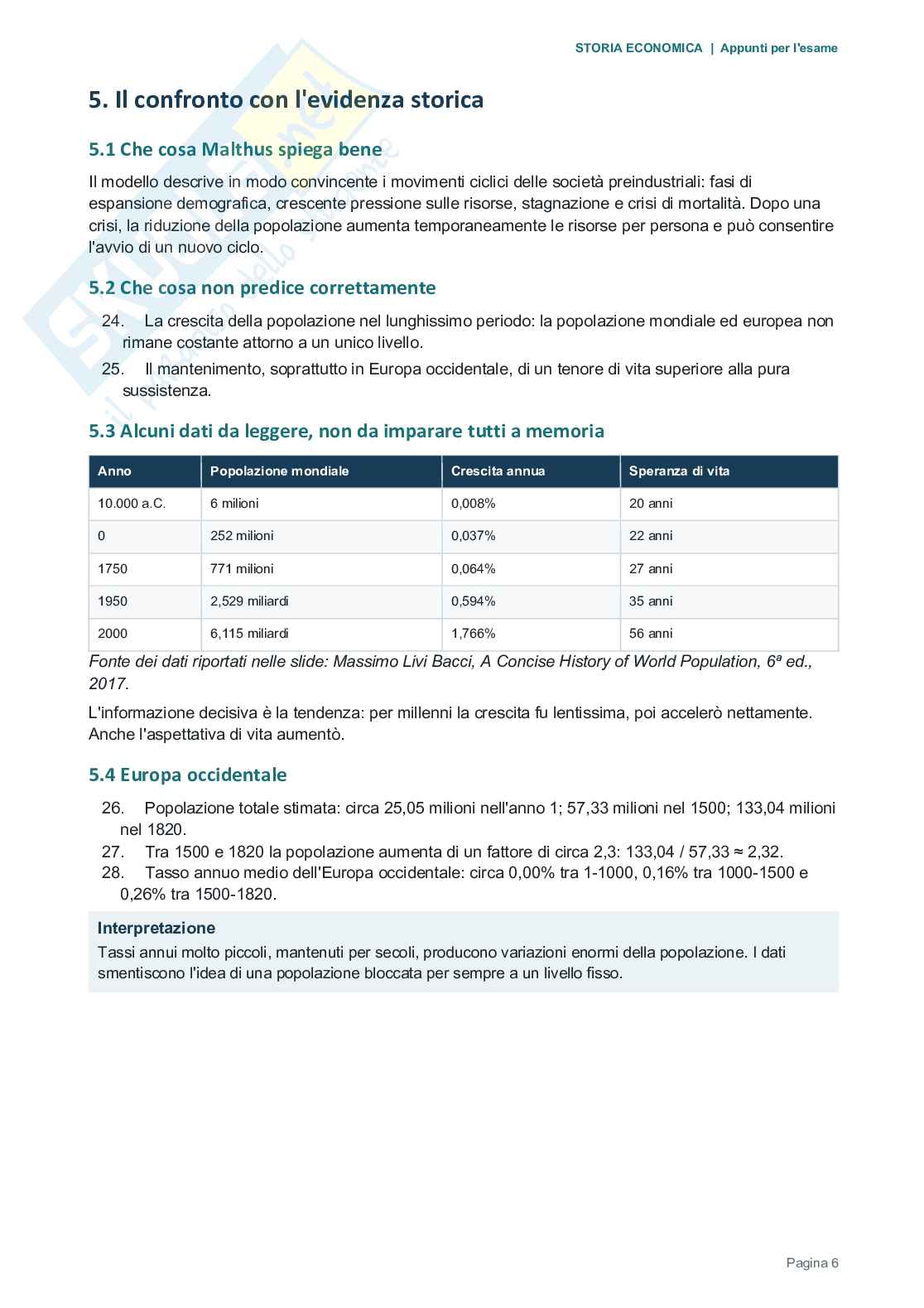 Lezione 1 appunti Storia economica Pag. 6
