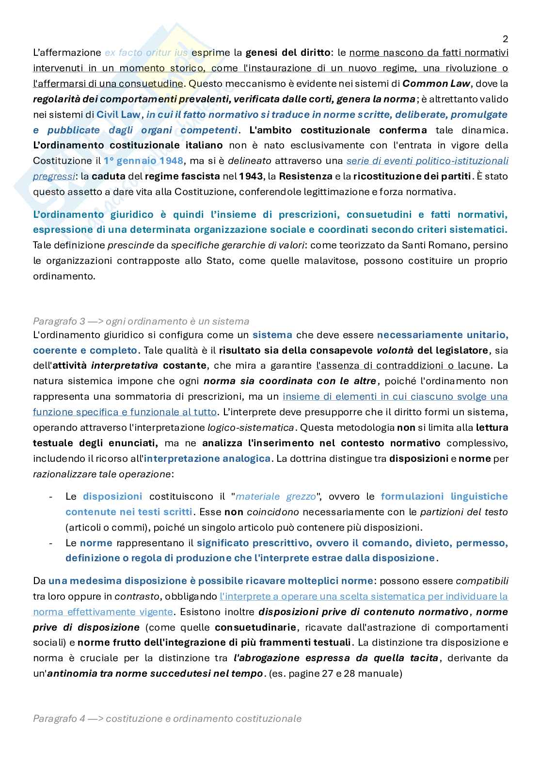 Diritto costituzionale  Pag. 2
