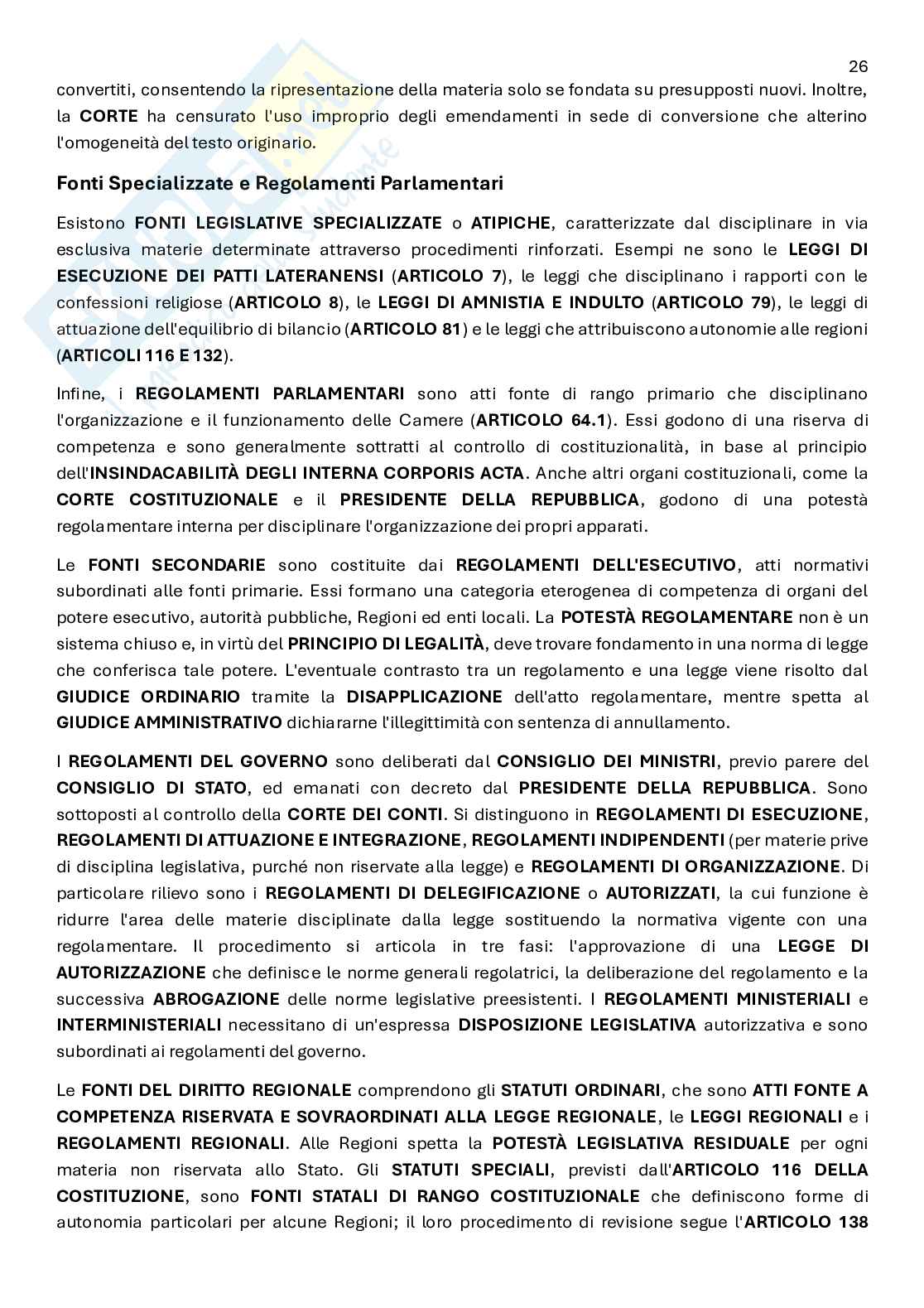 Diritto costituzionale  Pag. 26