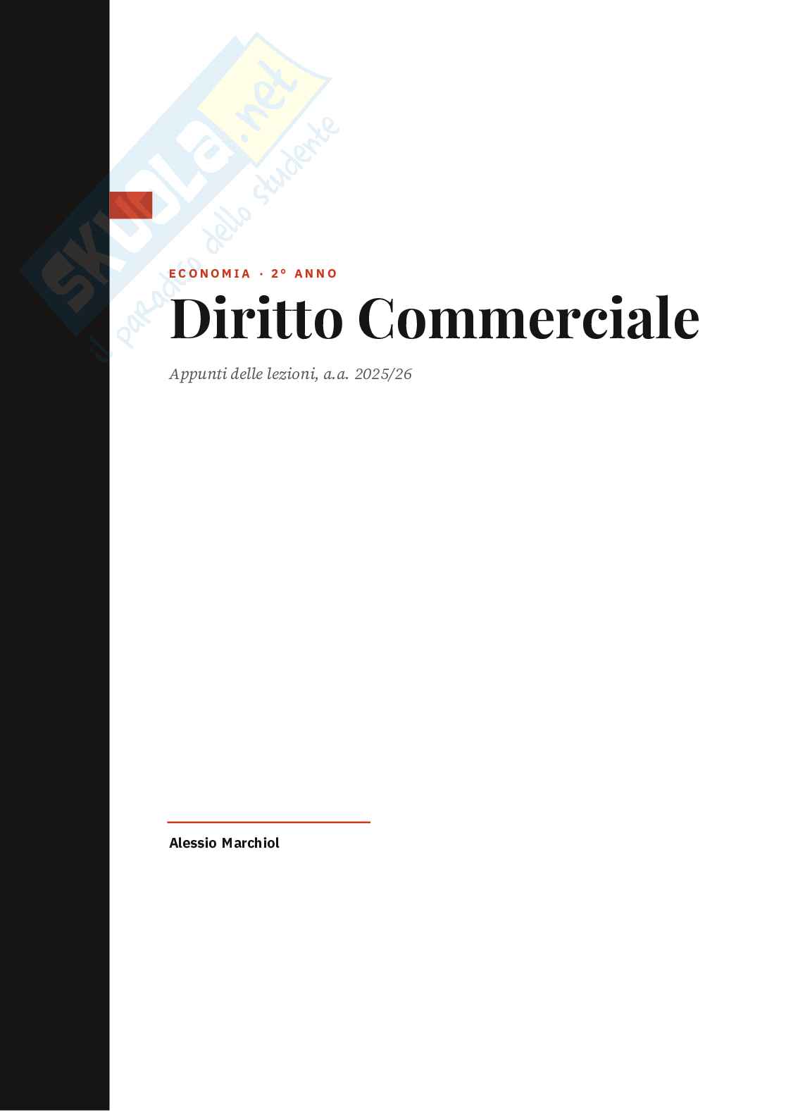 Diritto commerciale Pag. 1