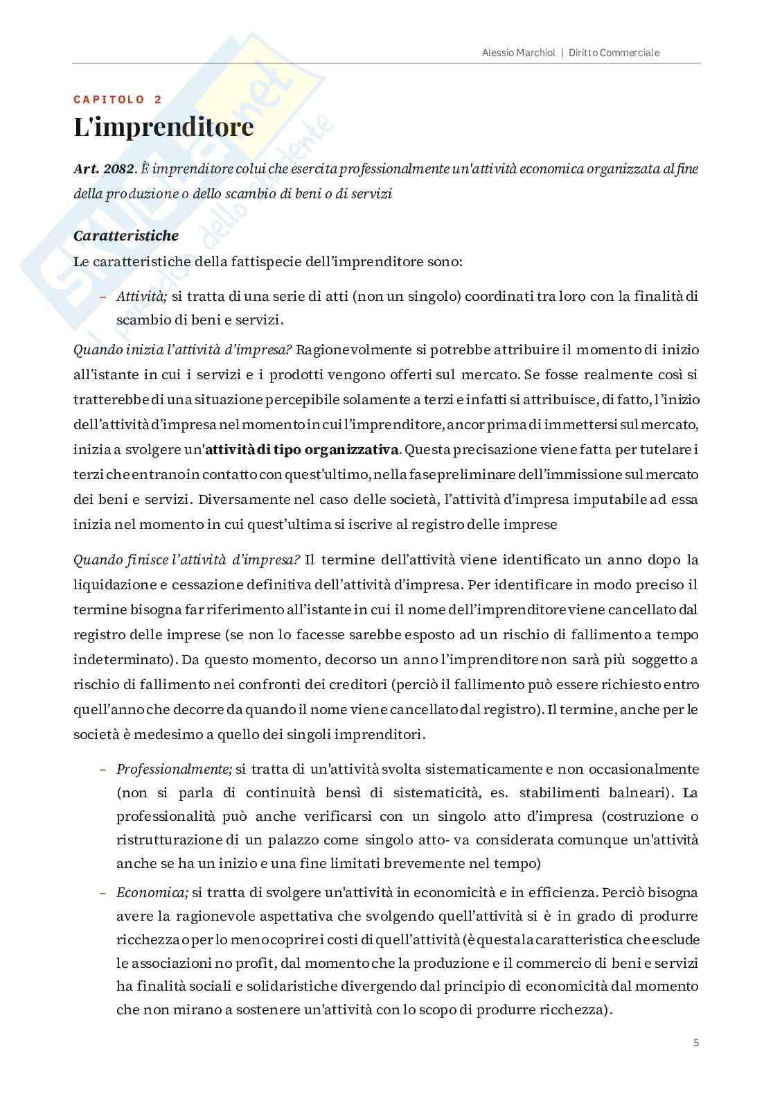 Diritto commerciale Pag. 6