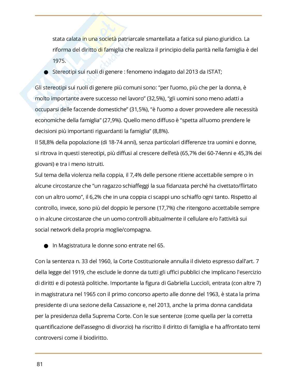 Riassunto esame Storia della società contemporanea, Prof. Venturoli Cinzia, libro consigliato Storia dell'Italia Contemporanea , Umberto Gentiloni Pag. 81