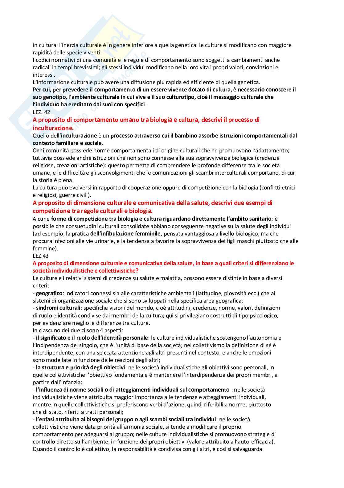 Paniere Psicologia della salute (2026) - Risposte aperte corrette  Pag. 26