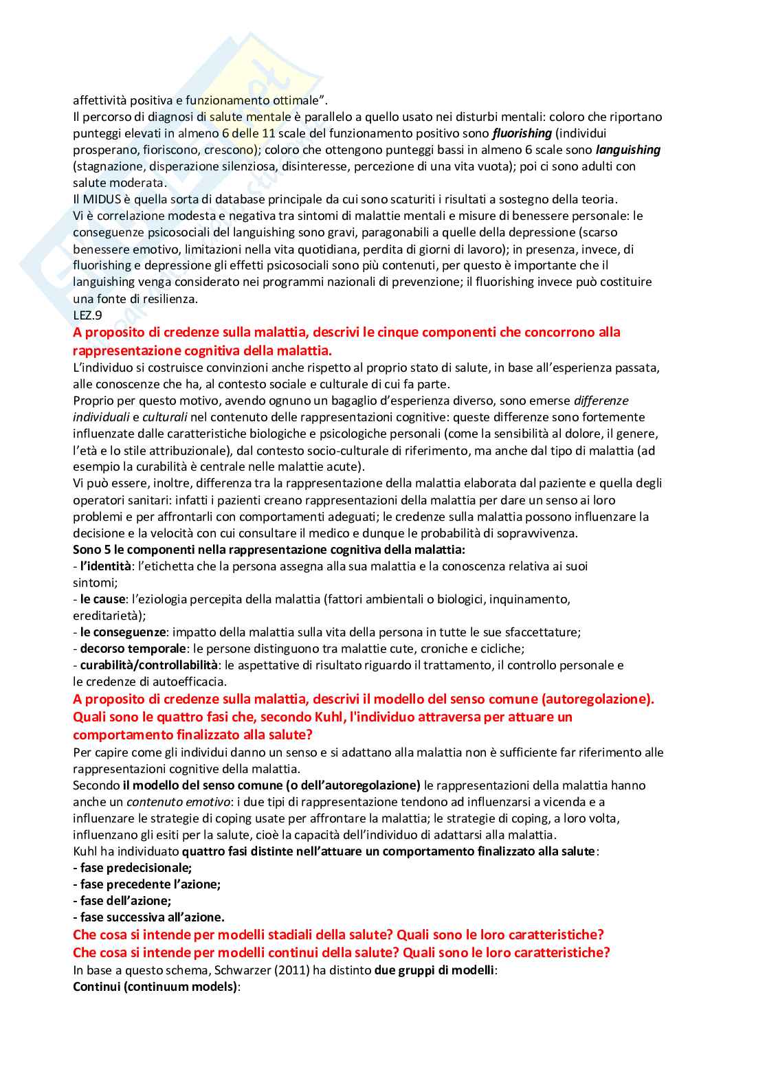 Paniere Psicologia della salute (2026) - Risposte aperte corrette  Pag. 6
