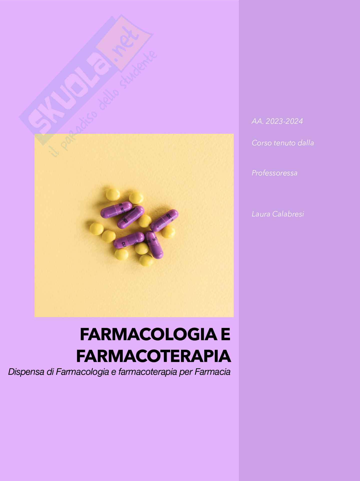 Farmacologia e farmacoterapia Pag. 1