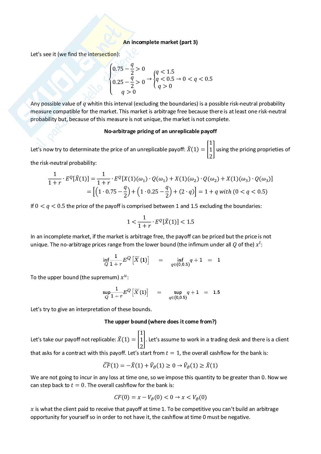 Quantitative methods for finance - Appunti completi (ENG) Pag. 21