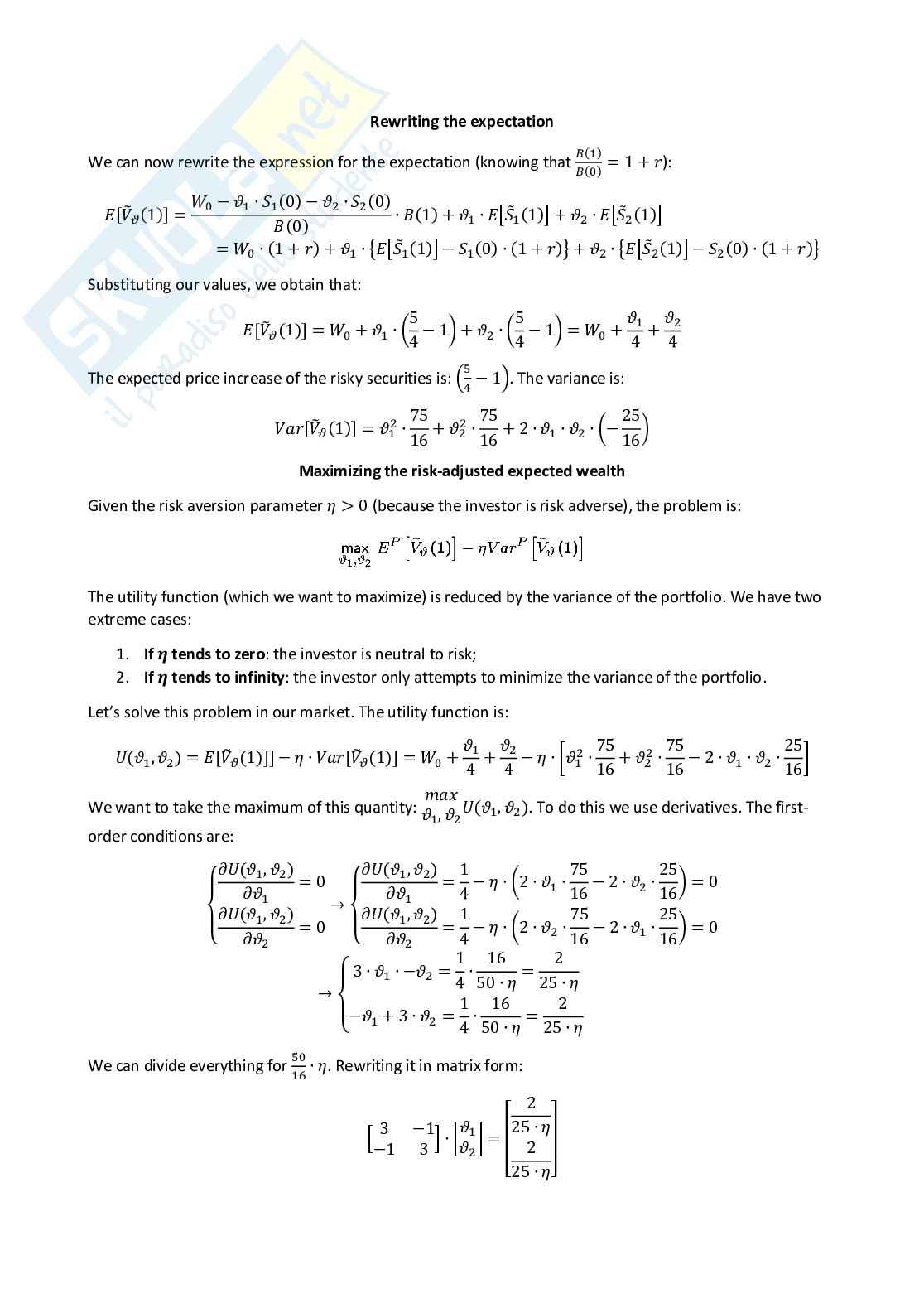 Quantitative methods for finance - Appunti completi (ENG) Pag. 26