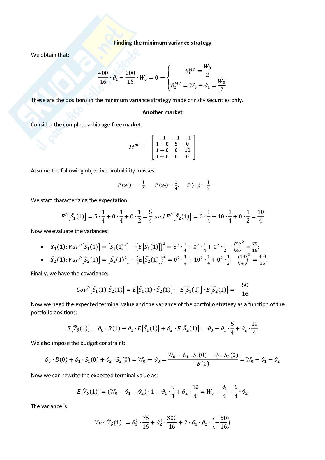 Quantitative methods for finance - Appunti completi (ENG) Pag. 36