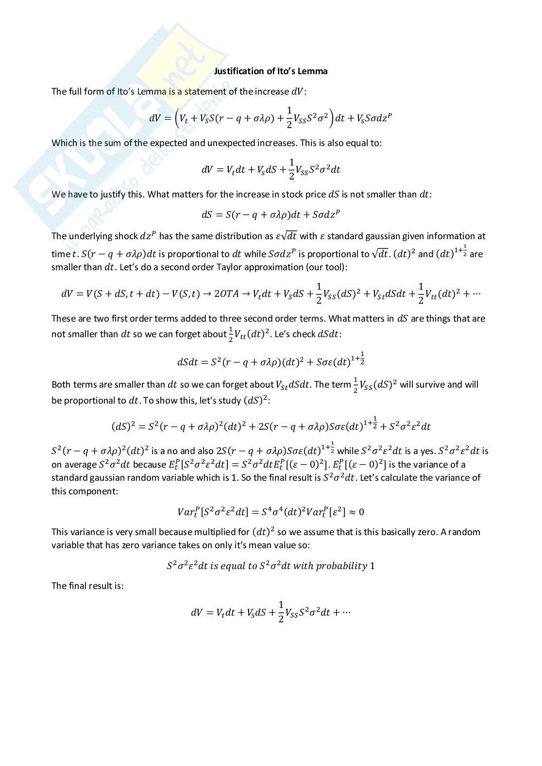 Quantitative methods for finance - Appunti completi (ENG) Pag. 56