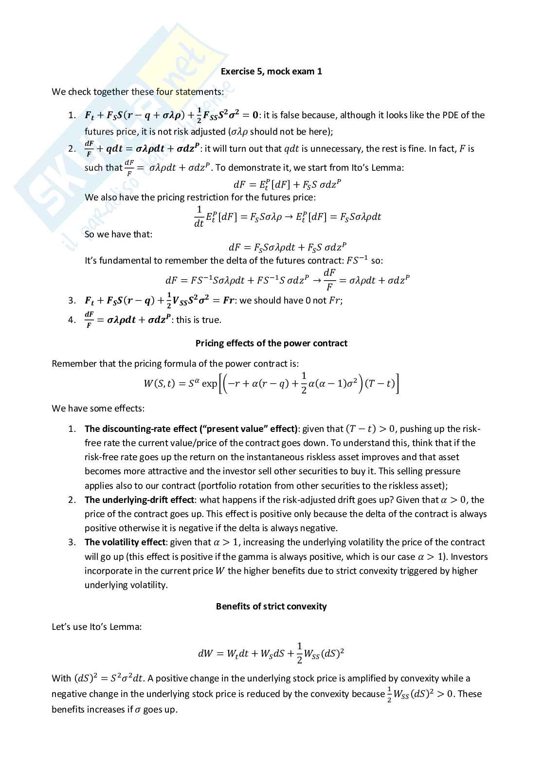 Quantitative methods for finance - Appunti completi (ENG) Pag. 61