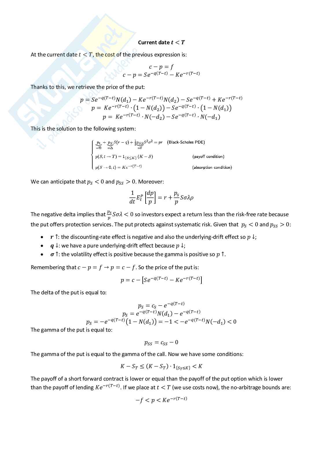 Quantitative methods for finance - Appunti completi (ENG) Pag. 71