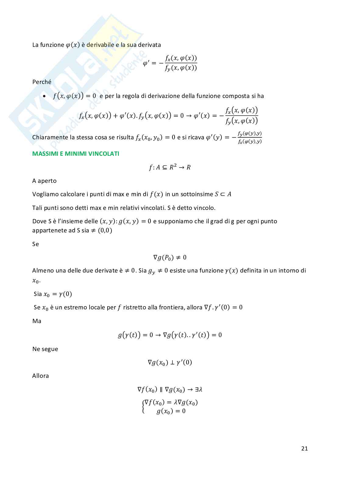 Analisi matematica 2 Pag. 21