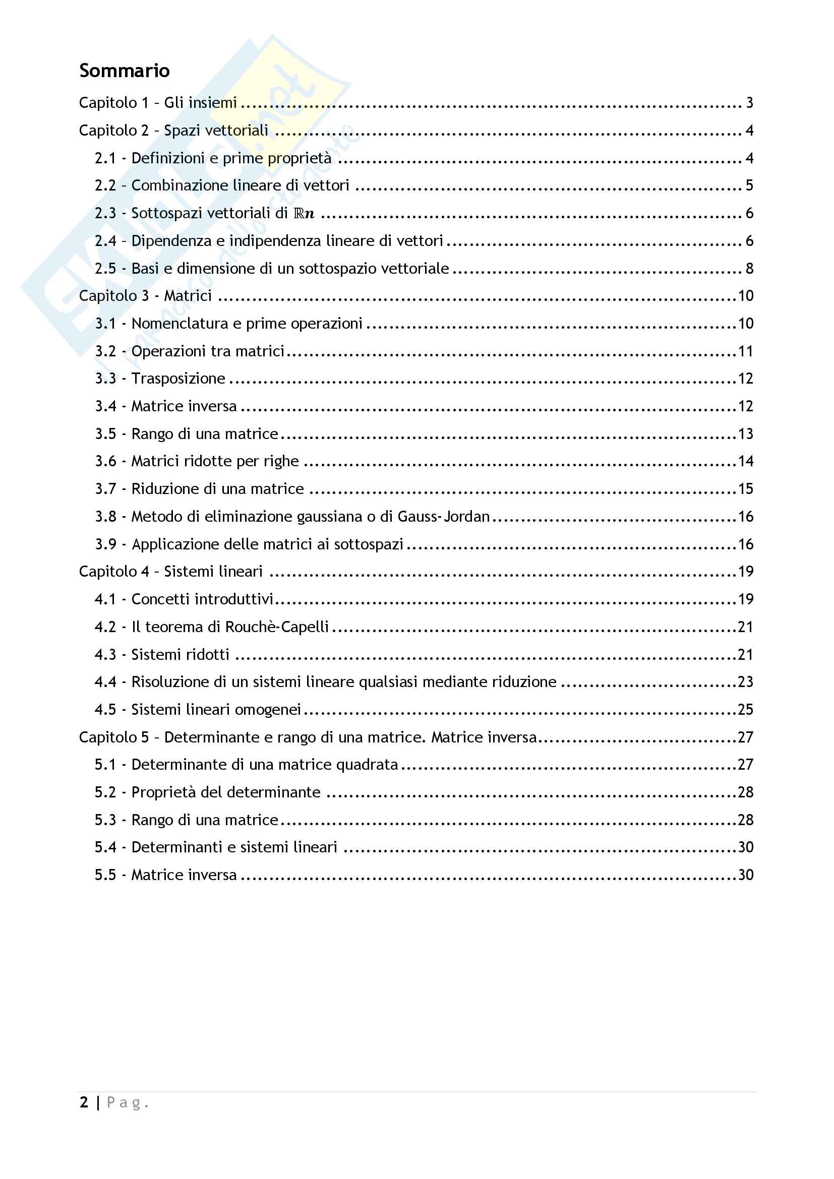 Matematica finanziaria Pag. 2