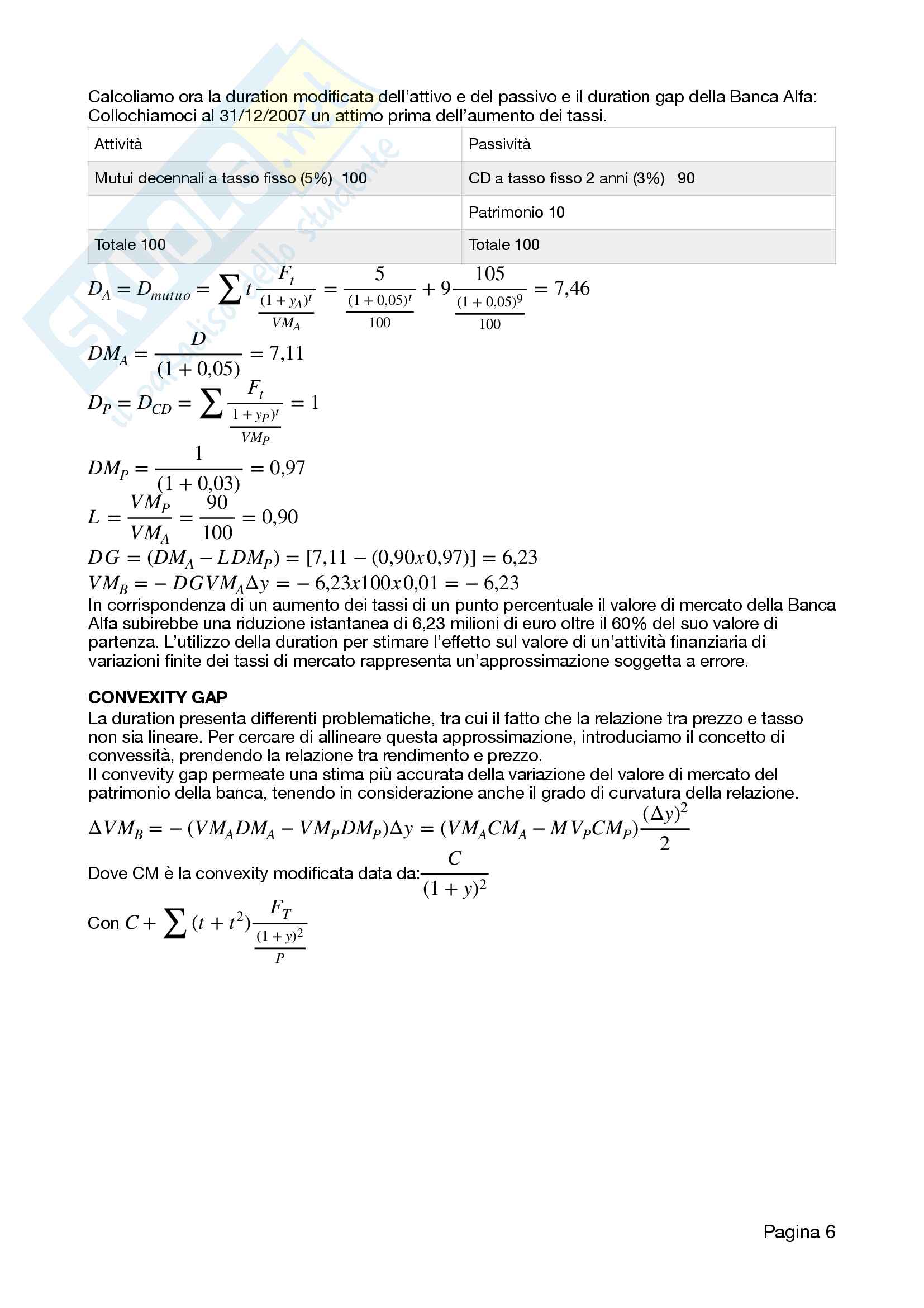 Economia delle aziende di credito Pag. 6