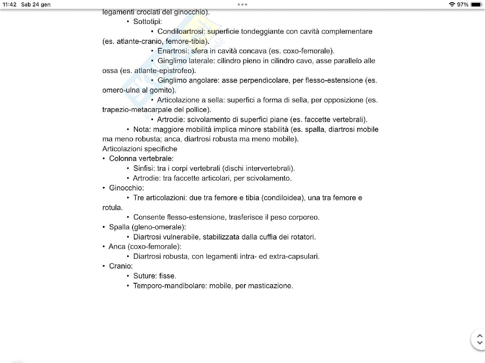 Apparato locomotore  Pag. 11