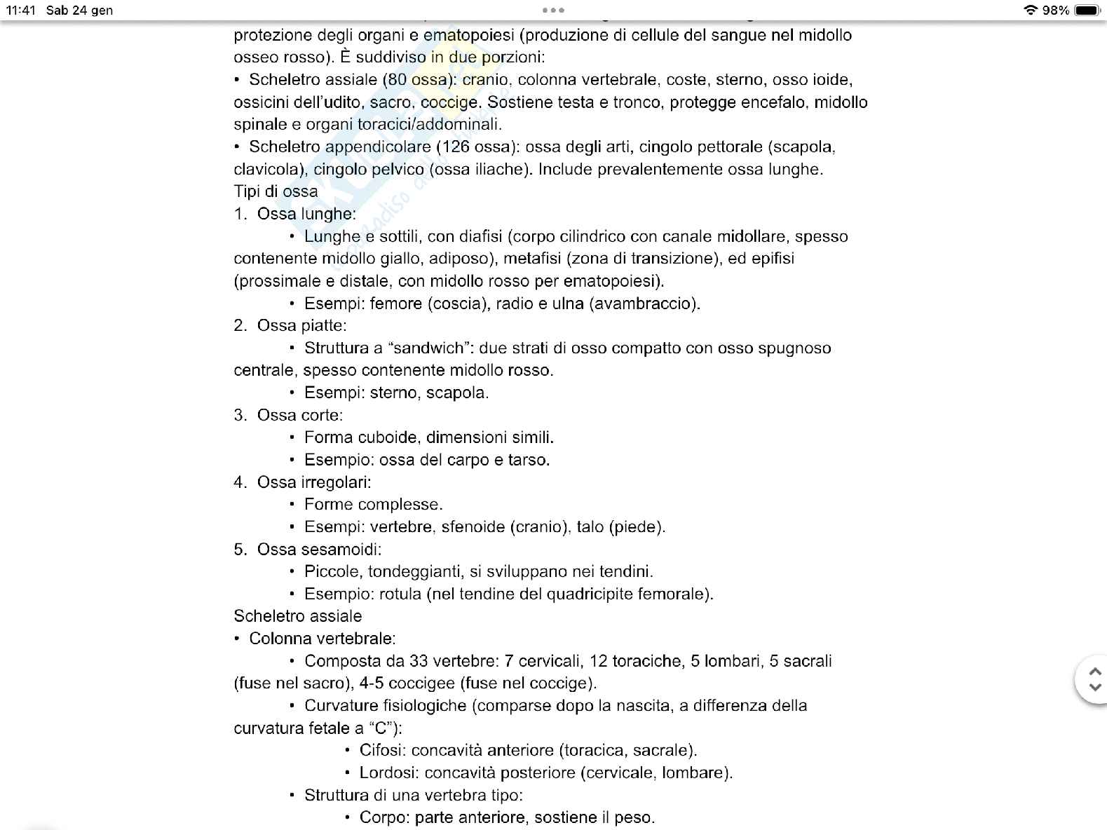 Apparato locomotore  Pag. 6