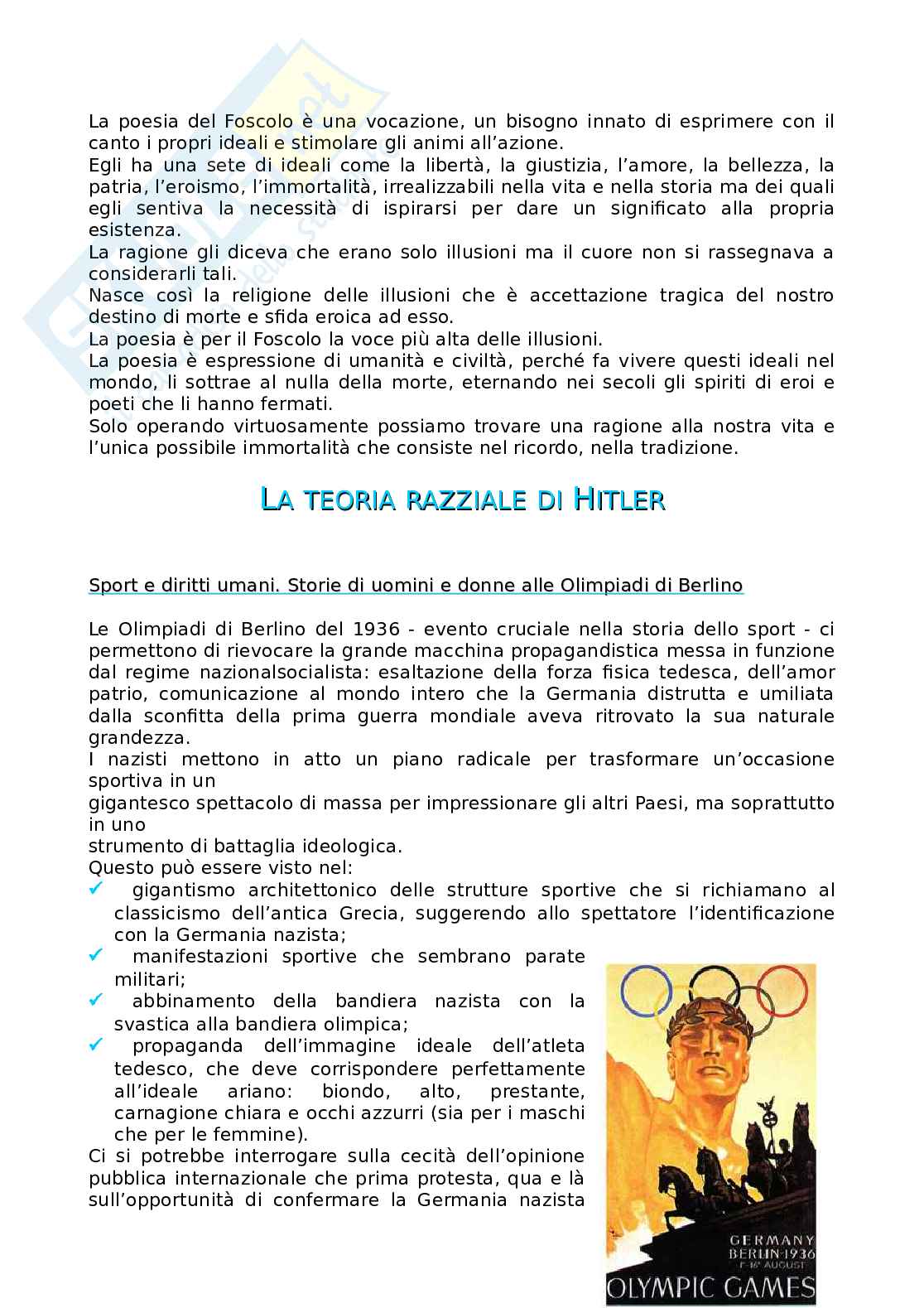 Olimpiadi: non solo sport Pag. 6