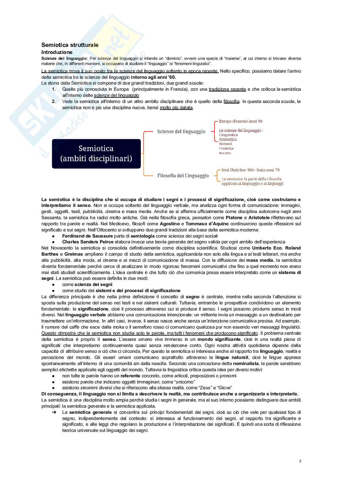 Semiotica e filosofia dei linguaggi - Appunti completi Pag. 2