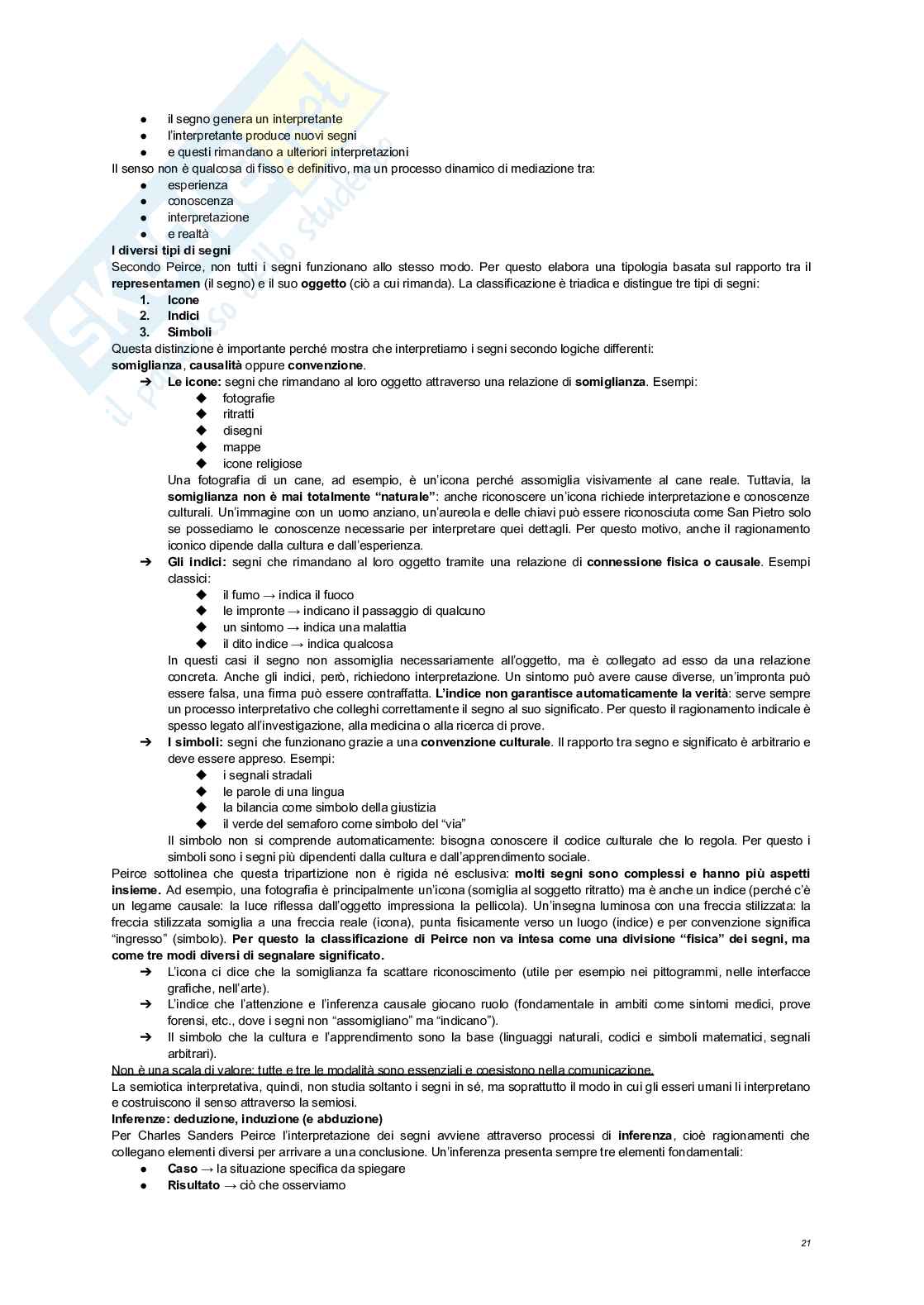 Semiotica e filosofia dei linguaggi - Appunti completi Pag. 21